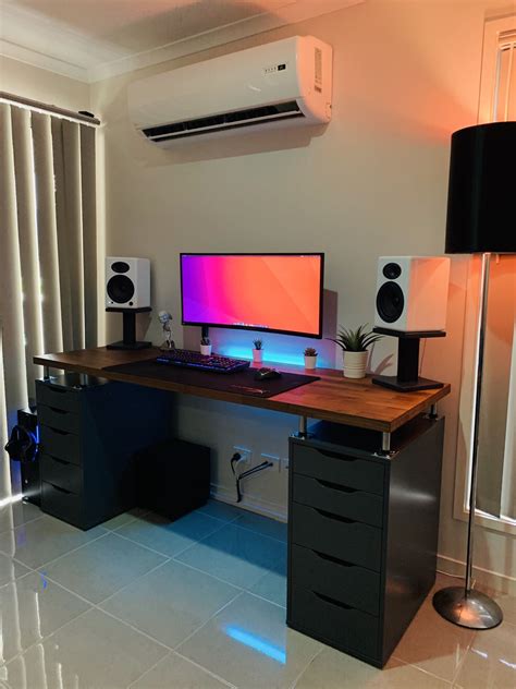 New Ikea Desk Pc Setup With Cheap Cost Picture Sharing
