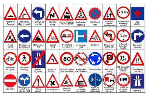 Traffic Symbol Signs And Road Safety Signs To See More Read It👇