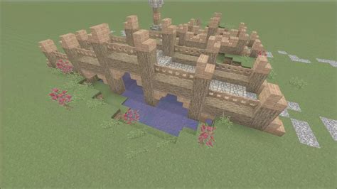 Minecraft How To Build A Medieval Bridge Easy Minecraft
