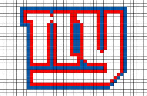New York Giants Pixel Art Pixel Art Nfl New York Giants New York Giants
