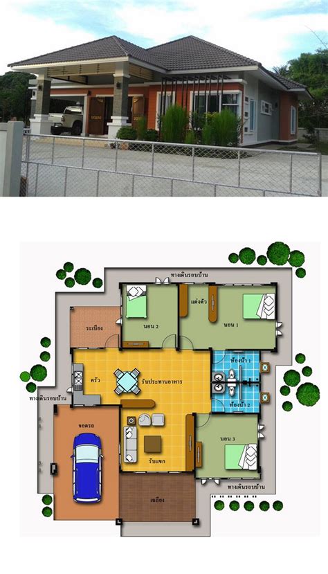 3 Bedrooms House Design Plan 15x20m Home Design With Plan