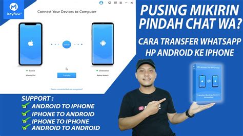Cara Transfer/ Pindah Chat Whatsapp HP Android ke iPhone 100% Work 2022