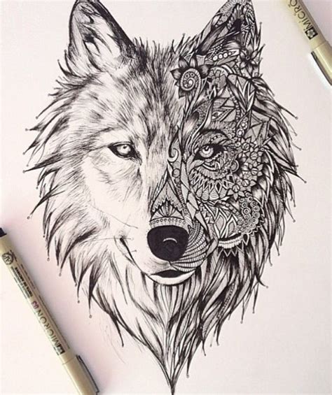 Wolf Mandala Geometric Wolf Tattoo Wolf Tattoo Design Wolf Tattoos