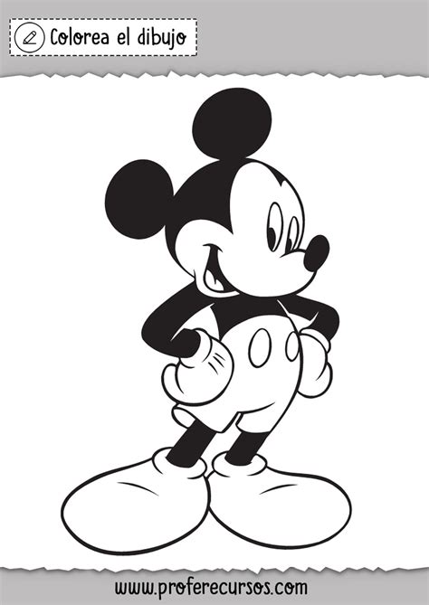 Dibujo De Mickey Para Colorear Profe Recursos