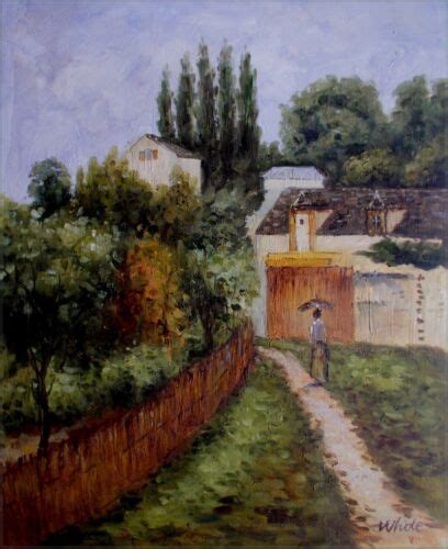 Alfred Sisley Garden Path Louveciennes Repro Hand Painted Oil