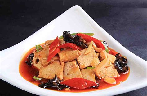 Press it down, pat it dry, coat it in starch, use a nonstick pan, and cook it in oil. How To Cook Extra Firm Tofu Stir Fry - Spicy Fried Tofu Recipe | | Authentic Chinese Food ...