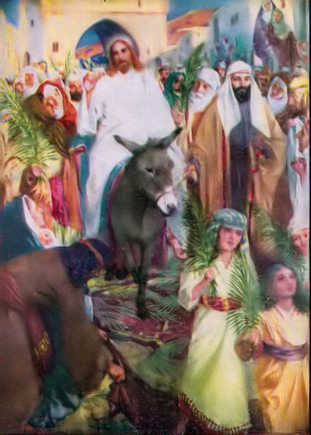 Palm Sunday Jesus Donkey Our Precious Lambs