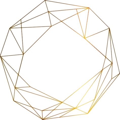 Gold Geometric Geometric Shapes Clip Art