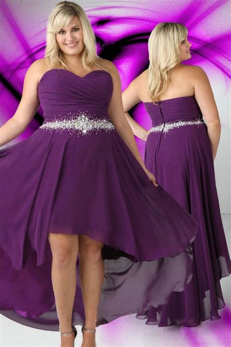 All trendy and classic styles included. Cheap Purple Plus Size Wedding Dresses | ... High Low ...