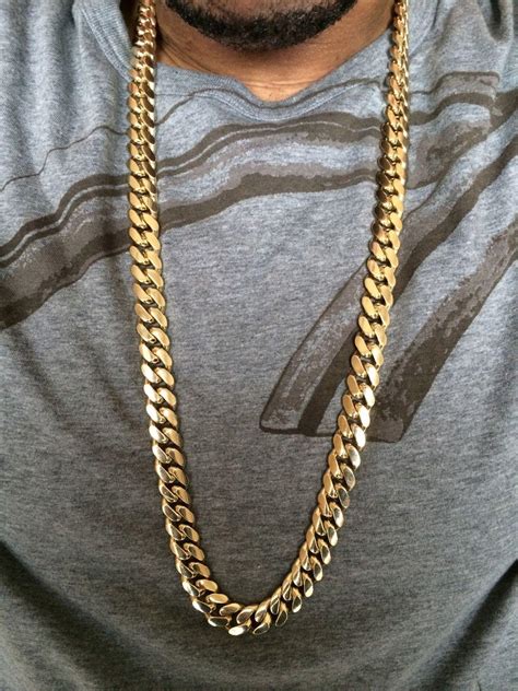 Explore our collection of men's solid 9ct gold cuban link chains available in a variety of lengths, from 14 and 22, to 30 and 36 inches. Wholesale HANDMADE 14K SOLID GOLD MIAMI CUBAN LINK CHAIN ...