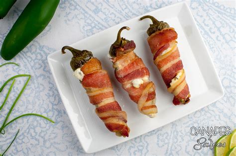 Cream Cheese Stuffed Bacon Wrapped Jalapenos Canapes And Soirees