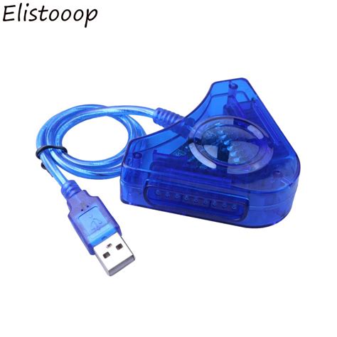 Elistooop Joypad Game Usb Dual Player Converter Adapter Cable For Ps2