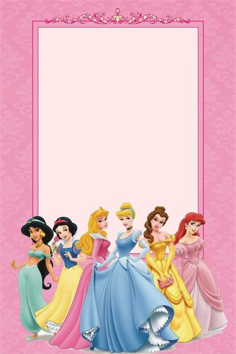 You can now send animated video invitations for your themed parties! Free Printable Princess Invitation Templates