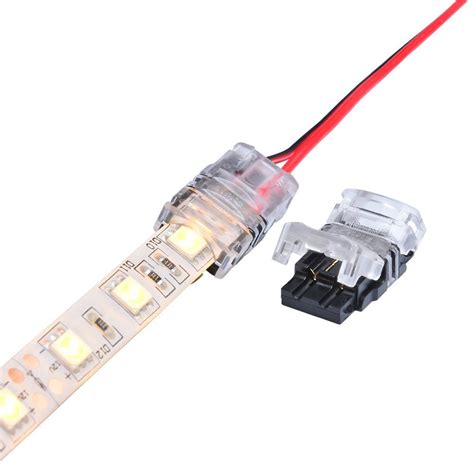 2 Pin Connector For 2835 3528 3014 LED Strip Lights DIY Strip To Wire