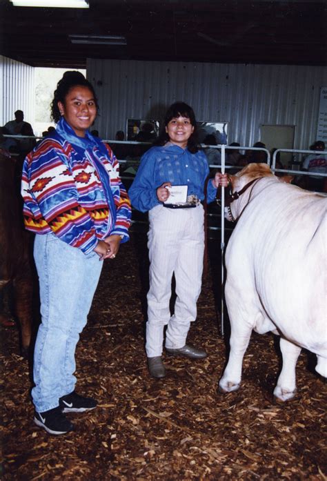 Florida Memory Young Seminole Women With Prize Winning Cow At The
