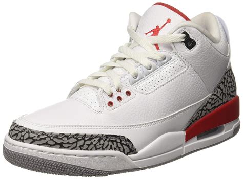 Nike Jordan Retro 3katrina Whitefire Red Cement Grey 13