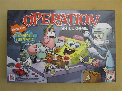 Spongebob Squarepants Operation Game By Milton Bradley Ages 6