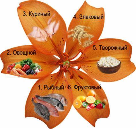 Шестилепестковая диета рецепты
