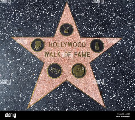 Walk of Fame Local Caption Hollywood Stock Photo - Alamy