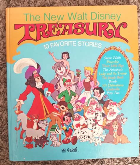 Vintage Golden Book The New Walt Disney Treasury 10 Favorite Stories 1971 4 99 Picclick