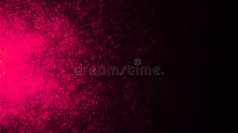 Glitter Pink Particles Abstract Background Flickering Particles With Bokeh Effect Motion Stock