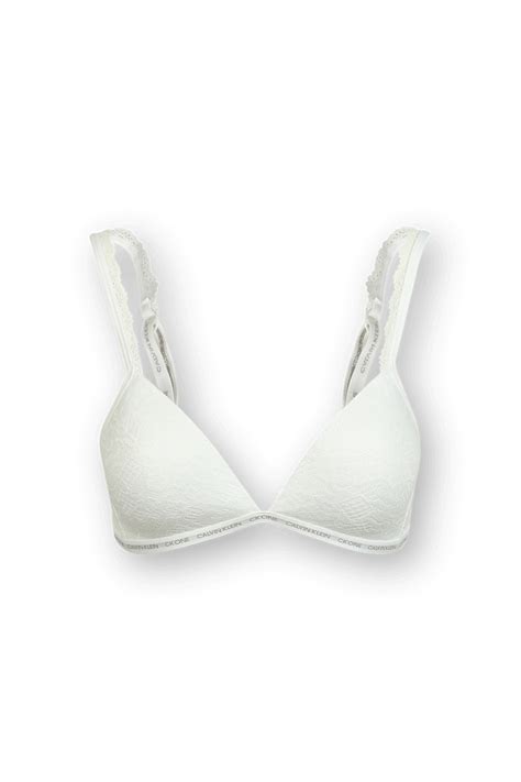 Lightly Lined Triangle Bra In White Factory 54