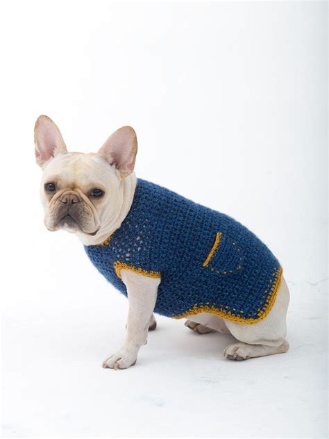 Casual Friday Dog Sweater In Lion Brand Heartland L32352 Knitting