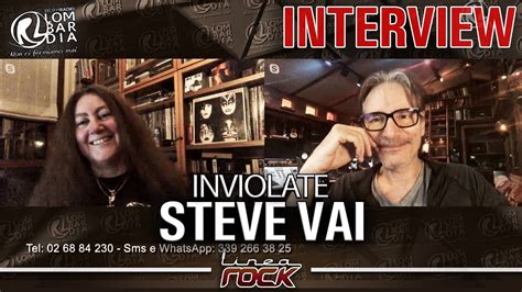 Steve Vai Inviolate Interview Linea Rock 2022 By Barbara Caserta