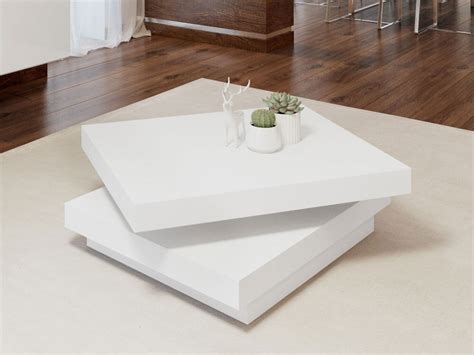 Square white high gloss coffee table. White High Gloss Contempo Square Coffee Table