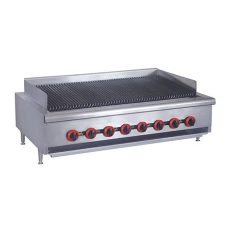 Gas Lava Rock Grill Gomax Equipment