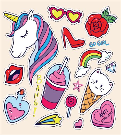 Kawaii Unicorn Sticker Pack Buy 2 Get 1 Free Buy 2 Of Our Sticker