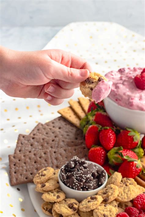 Raspberry Cream Cheese Dip Recipe And Dessert Board — Sugar And Cloth