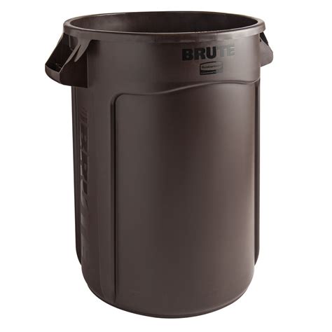 Rubbermaid 2018369 Brute 32 Gallon Brown Trash Can