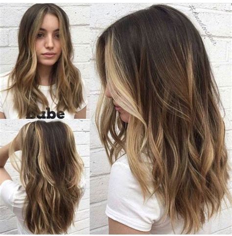 Medium hair | Pelo castaño con mechas, Look de cabello ...