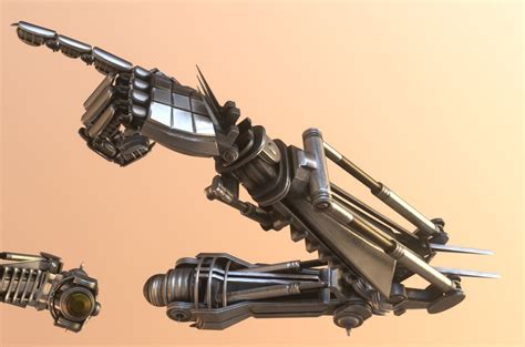 Free 3d models for download files(.blend) available in blender. Rigged Robot Arms Blender-2 82a Version 3D model