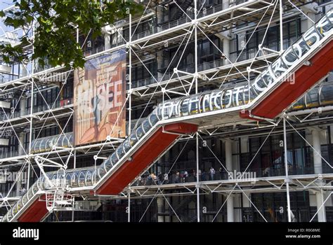 Das Centre Georges Pompidou Centre Pompidou Ein High Tech