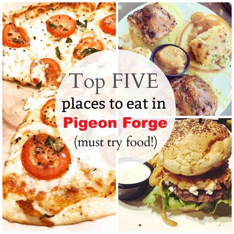 Top Five Favorite Places to Eat in Pigeon Forge | Places to eat, Eating