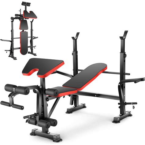 Everyday Essentials Multifunctional Workout Station Adjustable Olympic