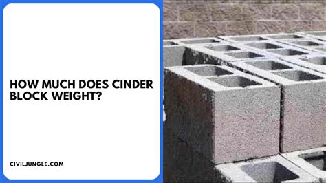 Understanding Cinder Block Weights Sizes And Variations