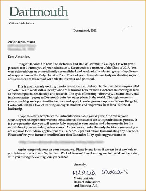 Our agency works with the best people to create the best cover letter for college admission. College Acceptance Letter | brittney taylor