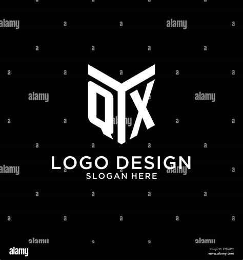 Qx Mirror Initial Logo Creative Bold Monogram Initial Design Style