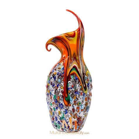 Orange Murano Glass Vase Shop Online Official Murano Shop