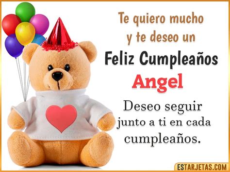 Feliz Cumpleaños Angel Imágenes  Tarjetas Y Mensajes