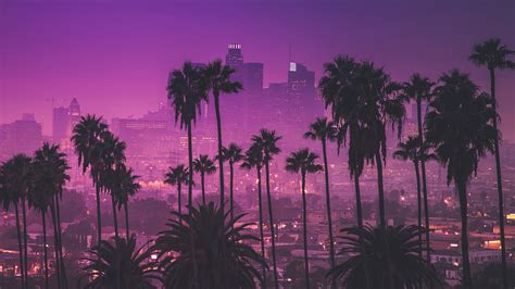 Los Angles Synthwave 4k Hd Vaporwave Wallpapers Hd Wallpapers Id 54001