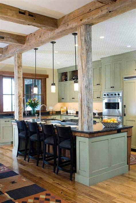 Installing some exposed beams gives you a sturdy place to mount whatever lighting you like. 36 Great Exposed Beam Ceiling Lighting Ideas