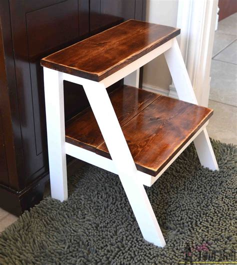 7 materials $20 1 day easy my husband started cleaning out his pole barn and realized he need a sturdy step stool to reach some high shelves o er his work bench. 11 Free Step Stool Plans for an Easy DIY Project