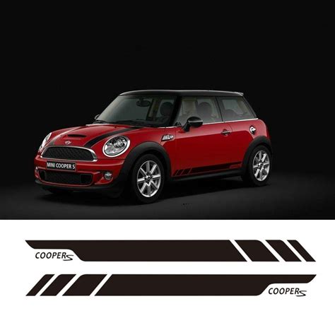 Of Side Stripe Decal Graphic Sticker Kit For Mini Cooper S 2 Door R56
