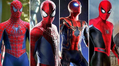 Spiderman Suits Through The Years