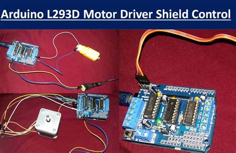 Arduino L293d Motor Driver Shield Control Dc Servo And Stepper Motors