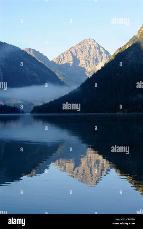 Plansee Lake Ammergau Alps Ammergebirge Mountains Looking Towards